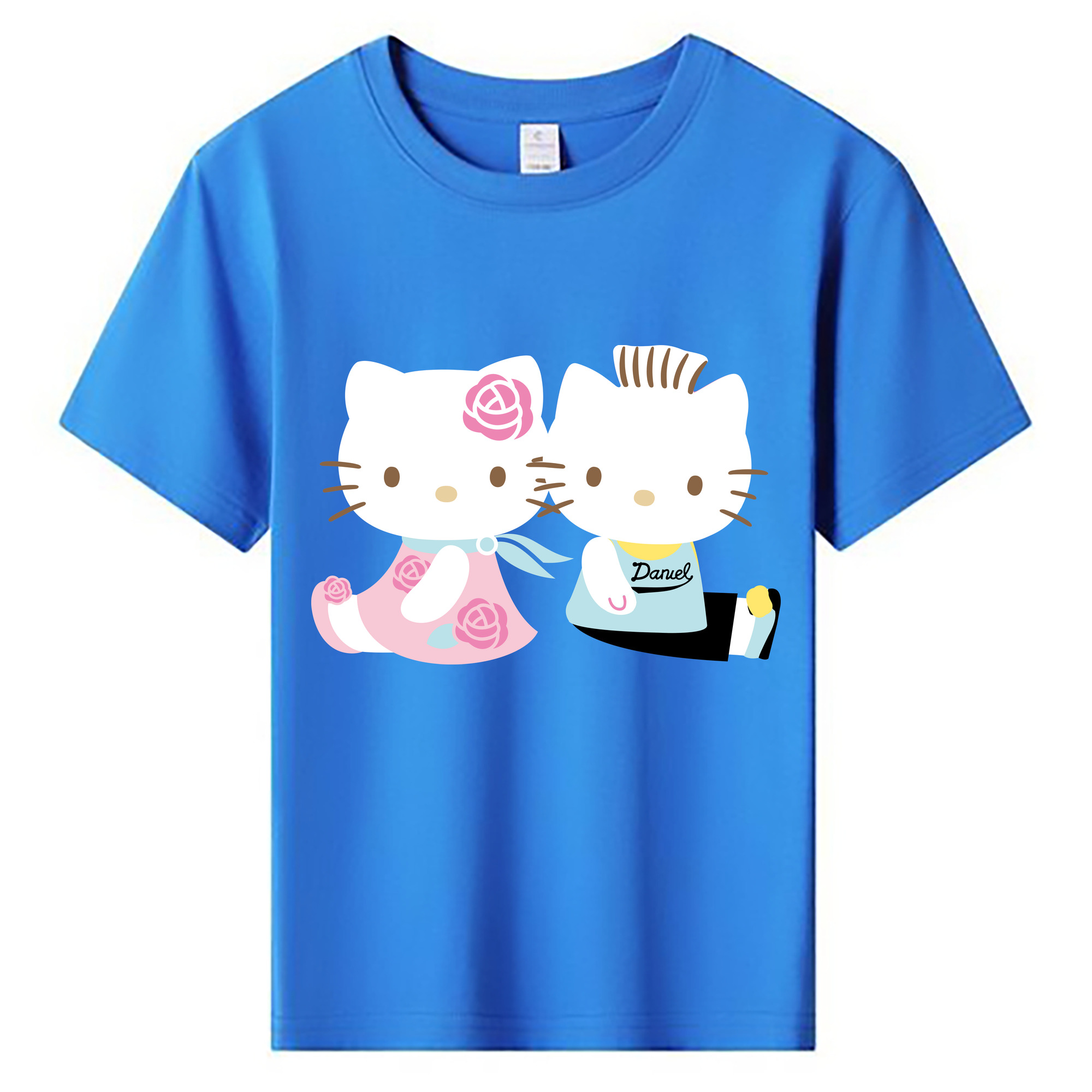 （画像用） Hello Kitty ハローキティ 綿100％キッズTシャツ（フロントプリント）